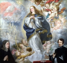 212/valdes leal, juan de - the immaculate conception with two donors